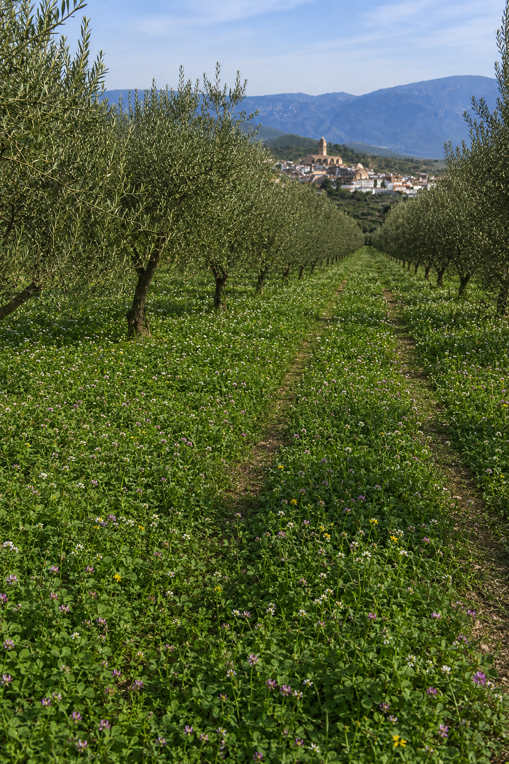 Suelo agrícola protegido por cobertura vegetal